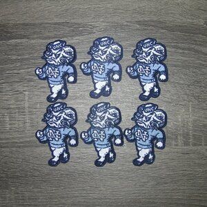 (6) Lot University of North Carolina UNC Vintage Embroidered Iron On Patches